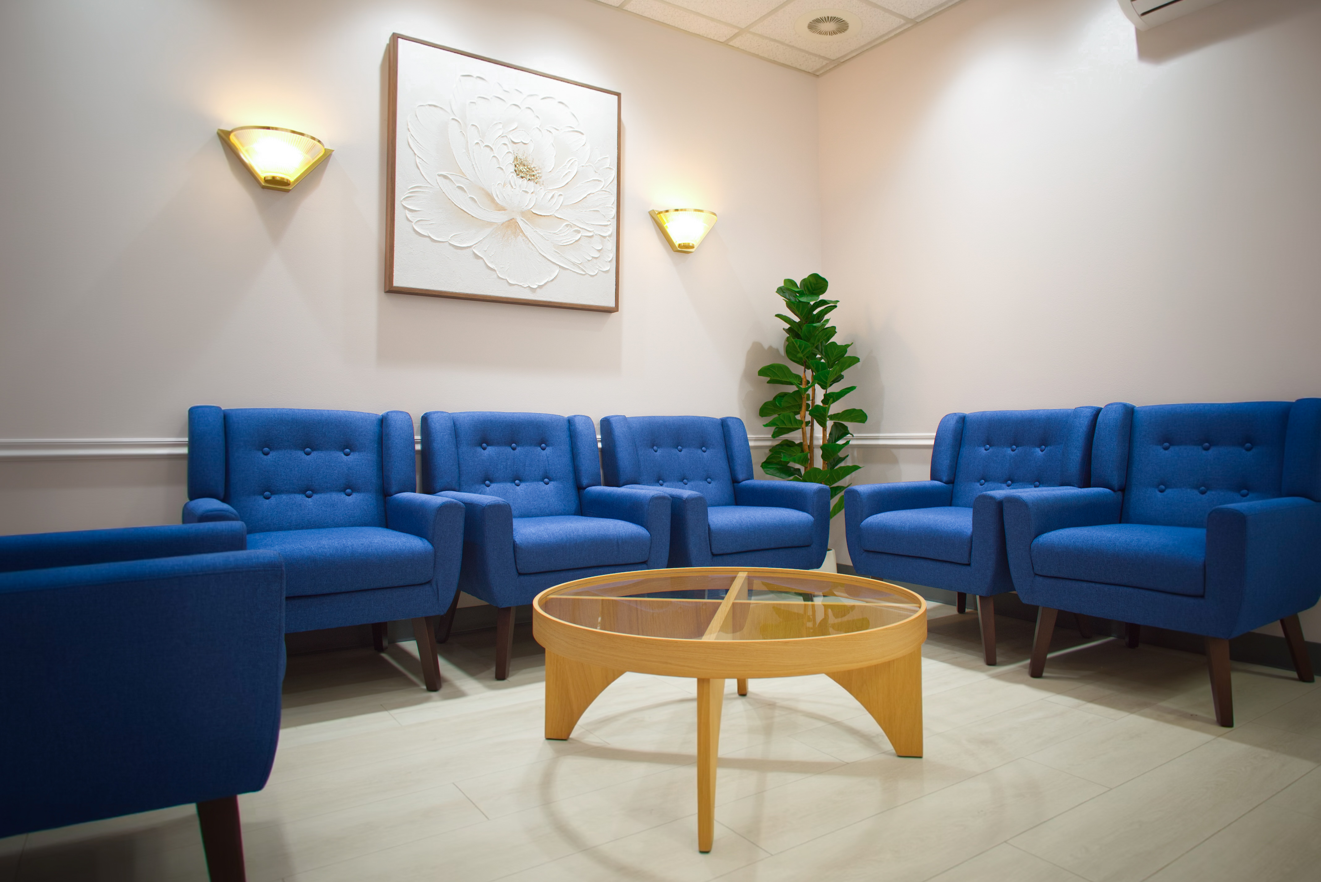 Secondary waiting room seating area